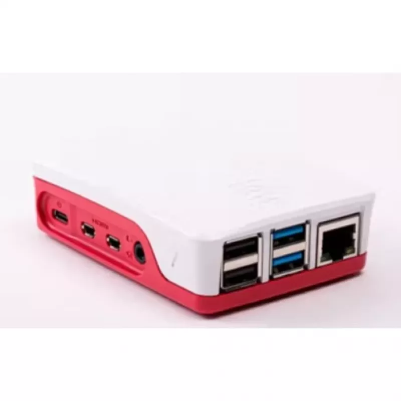 ALLNET Raspberry Pi 4 Zubehör - Offizielles Gehäuse Rot/Weiß für 4