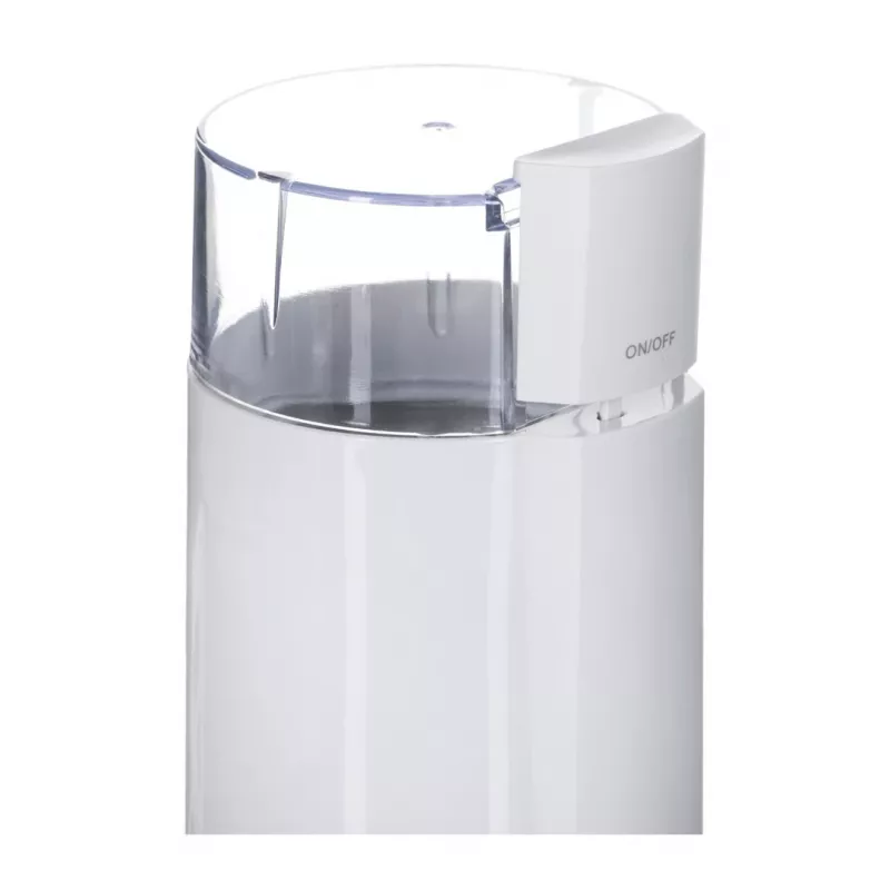 Elektrische Kaffeemühle mit Schlagmesser ESPERANZA EKC001W — 160 W, 50 g Kapazität, Edelstahlklingen, transluzent weiß