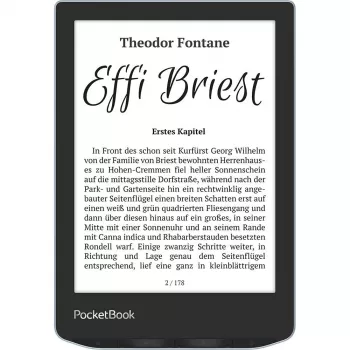 PocketBook Verse - 15,2 cm (6 inch) - E Ink Carta - 758 x 1024 Pixel - ACSM - AZW - AZW3 - CBR - CBZ - CHM - DOC - DOCX - DjVu - EPUB - EPUB DRM - FB2 - FB2.ZIP - HTM - HTML - MOBI,...