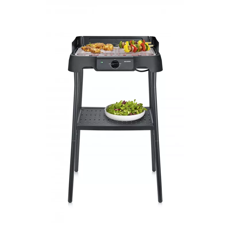 Tisch-Elektrogrill SEVERIN PG 8594 — 2000 W, rechteckiger Rost, schwarz