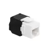 LogiLink NK4066 Keystone Module Flach Schwarz Weiß RJ-45