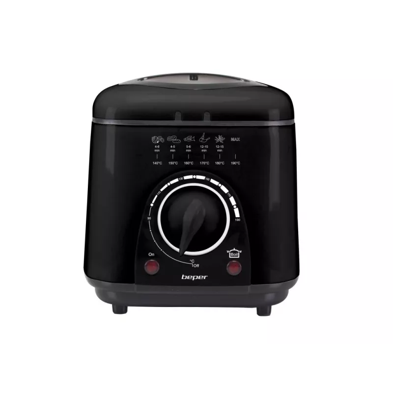 Elektrische Fritteuse Beper P101FRI100, 1000 W Leistung, 2 L Kapazität