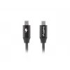 LANBERG USB-C-auf-USB-C-Kabel CA-CMCM-40CU-0018-BK — USB 2.0, 1,8 m, schwarz
