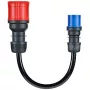 go-e Adapter Gemini flex 22 kW auf CEE Blau 16 A – Schwarz – gerade – gerade – IP55 – 22 kW – 16 A