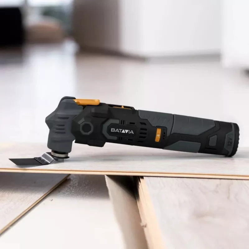 Batavia B.V. | 12V Akku Anti-Vibrations-Multitool - Fixxpack 2.0 Set (inkl. 2,0-Ah-Akku und USB-C-Ladekabel)
