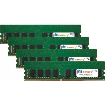 PHS-memory 128GB (4x32GB) Kit RAM-Speicher geeignet für Dell Precision 3430 Tower DDR4 UDIMM ECC 2666MHz PC4-2666V-E (SP402235)