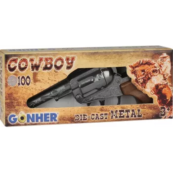 Metall Cowboy-Spielzeugrevolver Gonher 8-Schuss Modell 239842