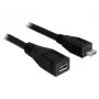 USB-Kabel DeLOCK 83248 USB 2.0 1m Micro-USB B Schwarz