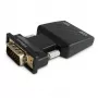 SAVIO CL-145 VGA-zu-HDMI-Konverter, Audio, Full HD, Schwarz