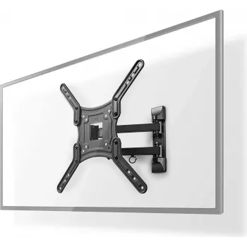 Nedis TVWM1530BK - 100 x 100 mm - 400 x 400 mm - 0 - 20° - 180° - Acrylnitril-Butadien-Styrol (ABS) - Stahl - Schwarz (TVWM1530BK)