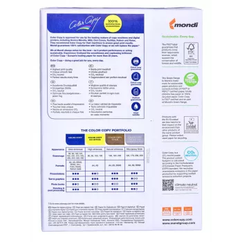 Kopierpapier Büro Mondi Color Copy 8687A20 (A4; 200g/m2; 250 Blatt; weißes Papier; satiniert)