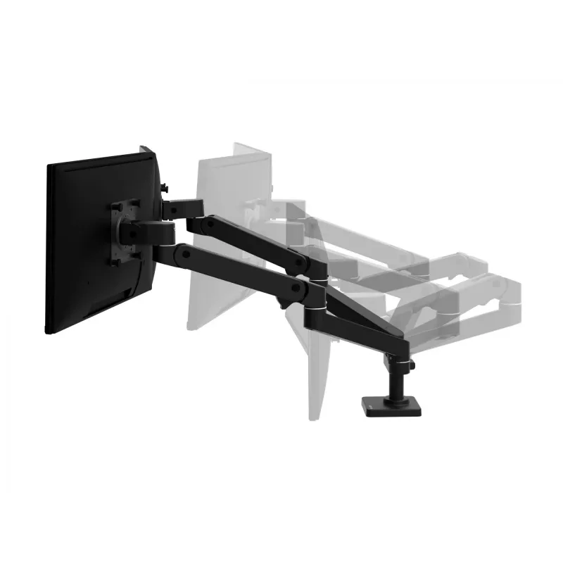 Ergotron LX Pro - Montagekit (Doppelarm) - modular - für 2 LCD-Displays - nebeneinander - Aluminium - Schwarz - Bildschirmgröße: bis 68,6 cm (bis 27 Zoll) (45-686-292)
