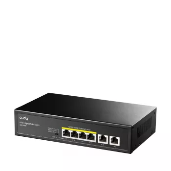 Netzwerk-Switch Cudy GS1006P Unmanaged Gigabit Ethernet 6-Port PoE, 12 Gbit/s, 2048 MAC, Schwarz