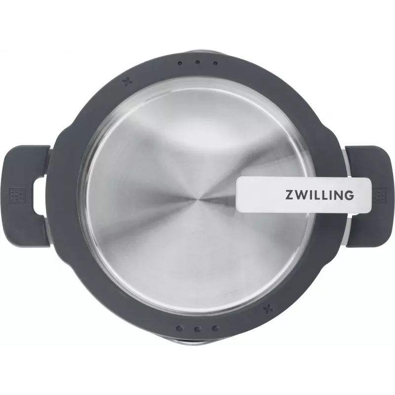 ZWILLING Edelstahl-Topfset SIMPLIFY 5-tlg. – spülmaschinen- & ofenfest, Glasdeckel, geeignet für Keramikkochfelder