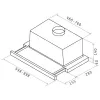 Elica ELITE14 LUX GRIX/A/60 Unterbau-Dunstabzugshaube Silber, Edelstahl 336 m³/h