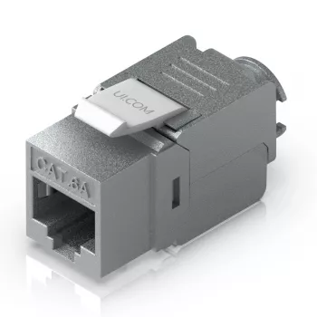 Keystone Jack Ubiquiti UACC-Keystone-Jack-C6A RJ-45 Flach Metallisch