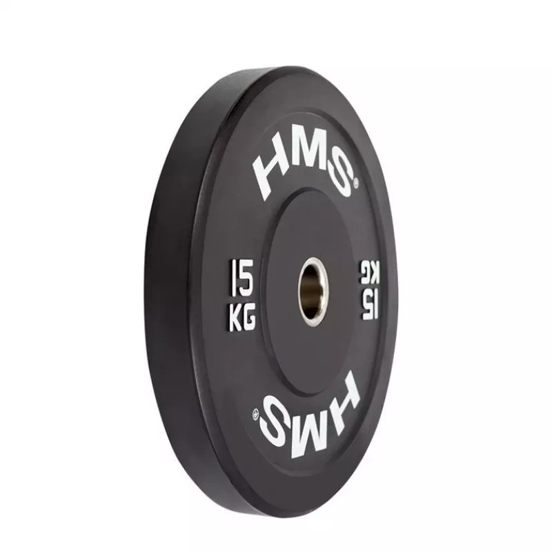 HMS Fitness BBR15 1 Stck. Olympische Gummibeschichtete Gewichtsscheibe