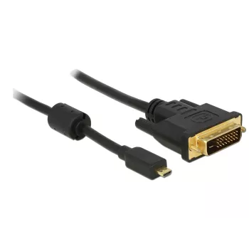 Videokabel-Adapter DeLOCK 83585 Micro-HDMI auf DVI-D 1m