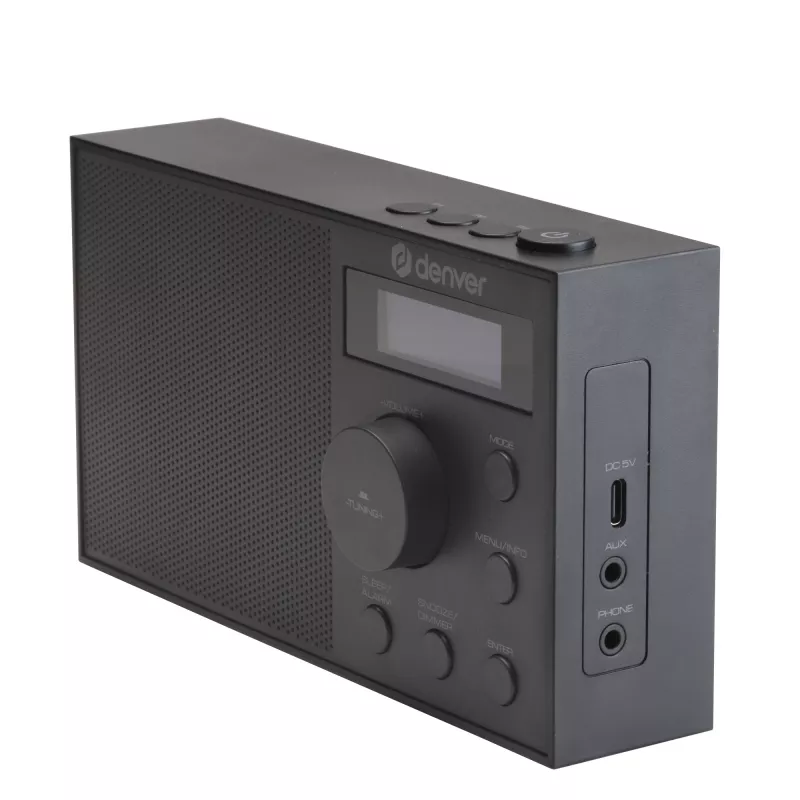 Radio DENVER DAB-51B — kompaktes DAB+/FM/AM-Digitalradio, schwarz