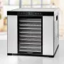 Dörrautomat Rommelsbacher DA1050, Edelstahl, 5 Etagen (10 Edelstahlbleche), einstellbar 35–75 °C, 99 h Timer, 1,6 m² Trockenfläche