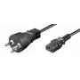 Microconnect PE1204100R Stromkabel Schwarz 10 m IEC 320 Kaltgerätestecker C13