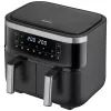 Heißluftfritteuse Severin FR 2453 Double 3,25 L 2850 W Schwarz Silber