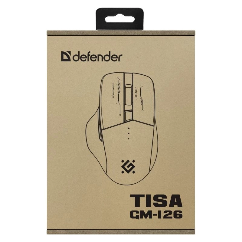 Maus DEFENDER GM-126 TISA RF+BT OPTIC 1600dpi 6P WEISS