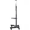 HAGOR HP Twin Stand HD - Rollwagen - für Flachbildschirm / AV-Equipment - Schwarz - Bildschirmgröße: 140-213 cm (55-84) - Befestigungsschnittstelle: bis 800 x 500 mm (8210)