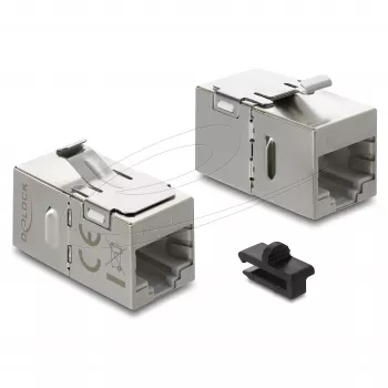 Keystone-Modul DELOCK 90757 flach RJ-45 Silber, 16,1×29,8×19,5 mm