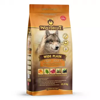 Trockenfutter für Hunde Wolfsblut Wide Plain Light Horse mit Süßkartoffeln — 12,5 kg, 22 % Protein, 6 % Fett, gluten- und zuckerfrei