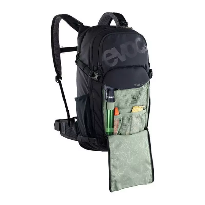 EVOC Stage Rucksack Fahrradrucksack Schwarz Nylon, Polyrattan