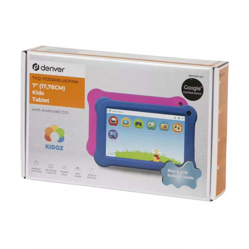 Tablet Denver TAQ-70353KBLUE/PINK 7 Zoll 1,2 GHz 1 GB RAM 8 GB