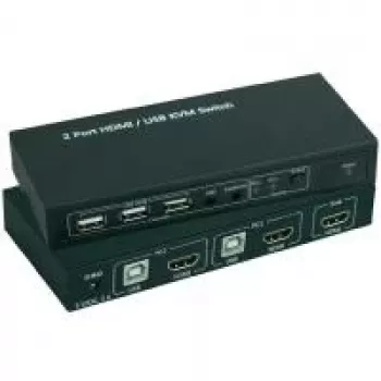 KVM-Switch SpeaKa professional SP-4330460 — 2-Port HDMI + USB, 1920x1080