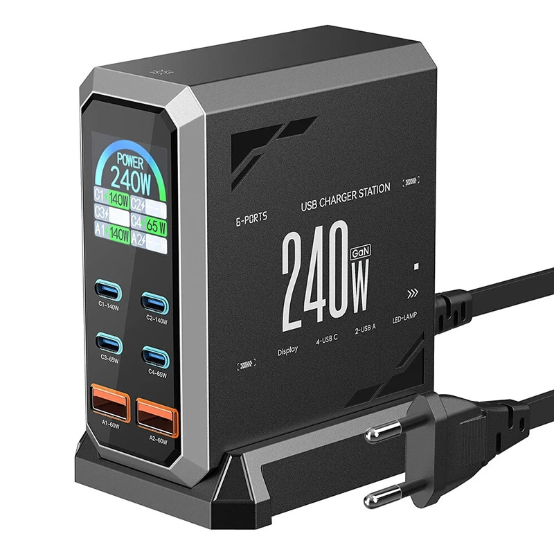 Blitzwolf BW-S31 2xUSB-A, 4xUSB-C, PD, 240W Netzwerkladegerät