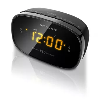 Uhrenradio Muse M-150CR mit FM-PLL-Tuner, 1,52 cm LED-Anzeige, Alarm (Radio/Summer), AC 230V/AAA-Batterien