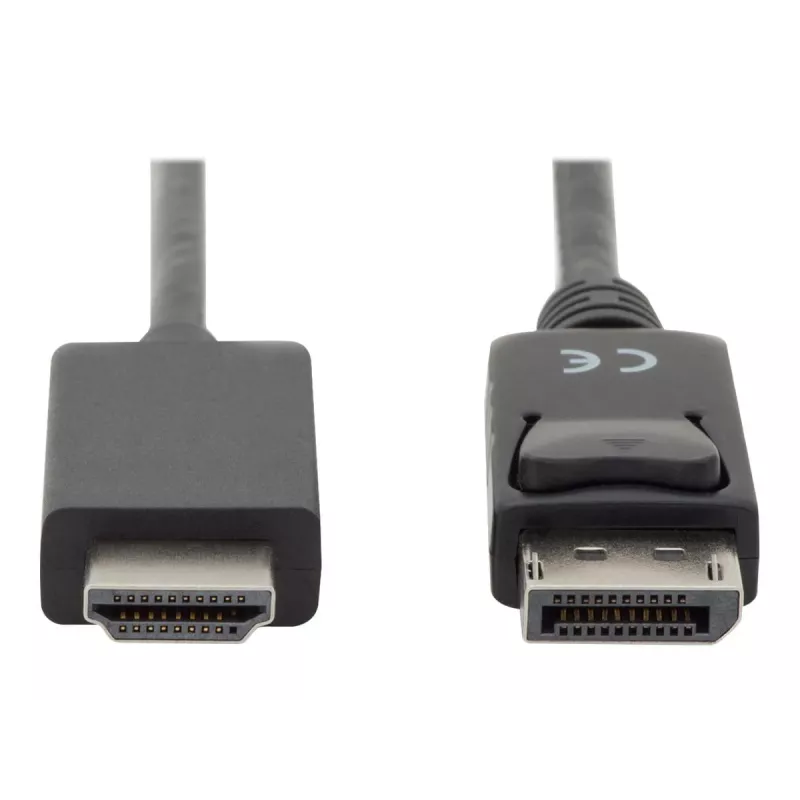 Adapterkabel DisplayPort 1.2 mit Verriegelung 4K 60Hz UHD Typ DP/HDMI A M/M schwarz 2 m