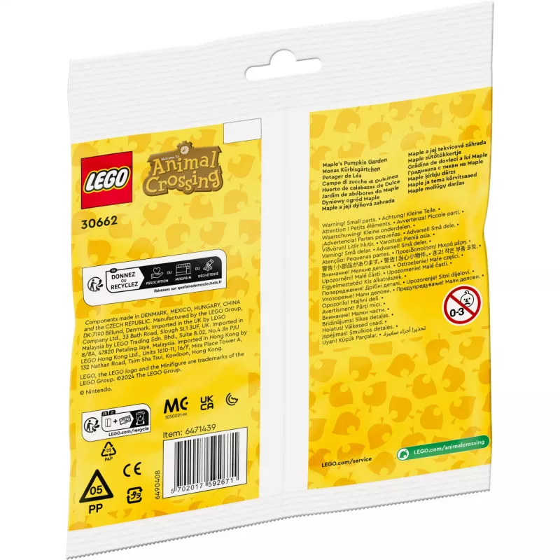 30662 Animal Crossing Monas Pumpkin Garden, Konstruktionsspielzeug Polybag