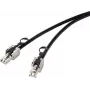 Renkforce RF-4538216 Netzwerkkabel Schwarz 0,5 m Cat6a S/FTP (S-STP) (RF-4538216)