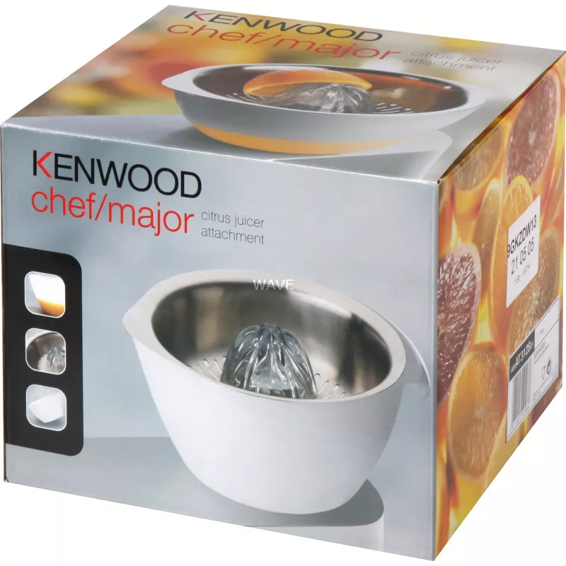Kenwood AT312 Zitruspresse-Aufsatz – 0,6 L, silber/weiß