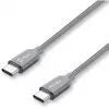 USB-Kabel Nevox 1654 USB 2.0 2 m USB C Grau Silber