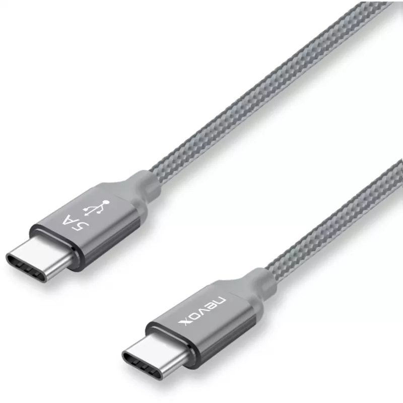 USB-Kabel Nevox 1654 USB 2.0 2 m USB C Grau Silber