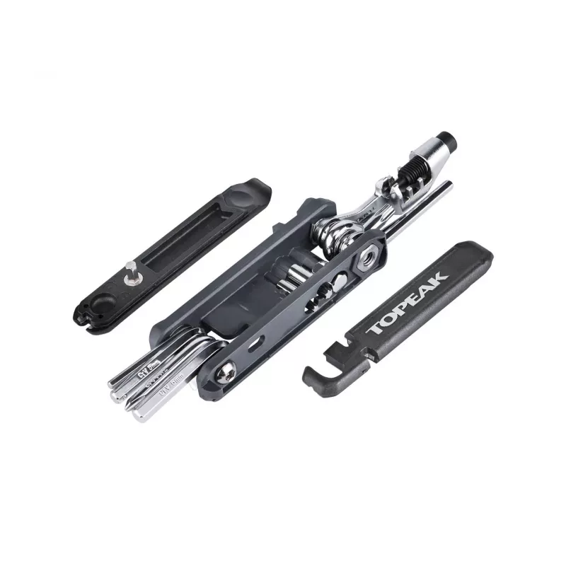 Multitool Topeak Hexus X Schwarz Edelstahl 90mm
