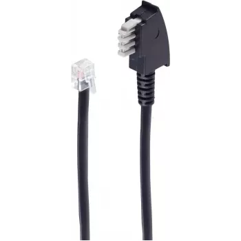 shiverpeaks ®-BASIC-S--TAE N-Stecker auf Western-Stecker 6/6, für Faxgeräte, 6-adrig, 3,0m (BS70163)