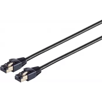 Netzwerkkabel S/CONN 08-41075 Schwarz 10 m Cat8.1 F/FTP