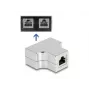 DeLOCK RJ45 Splitter T Adapter 1 x RJ45 Buchse auf 2 x RJ45 Buchse Cat.5e STP