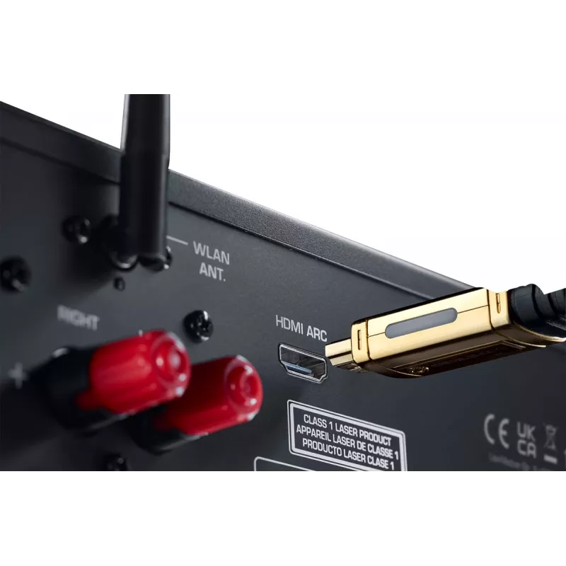 Stereo-Receiver Magnat MC 400 — 2.0 Kanäle, 40 W pro Kanal, CD-Player, Wi‑Fi, Bluetooth, DAB/FM, Ethernet (schwarz)