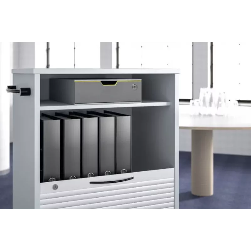 Aktenaufbewahrungsbox Kunststoff Grau Durable 760127