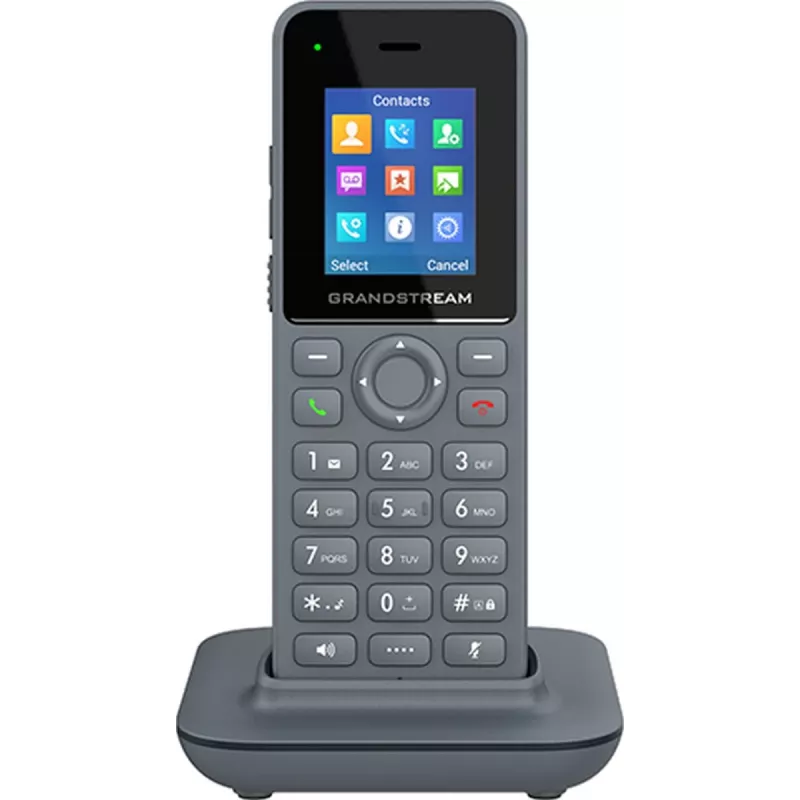 IP-Telefon Grandstream DP725 Funkhandset, grau, 1,8 Zoll TFT-Display, 20 Leitungen, Li-Ion 1500 mAh
