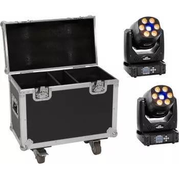 LED-Lichtset EUROLITE TMH-H90 2x mit Koffer und Rollen