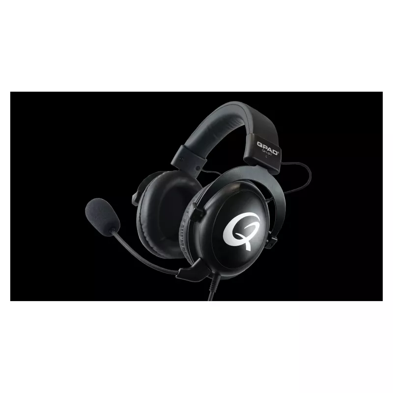Headset QPAD QH-91 kabelgebunden, Kopfbügel, ohrumschließend, 15–25000 Hz, 2 m Kabel, schwarz